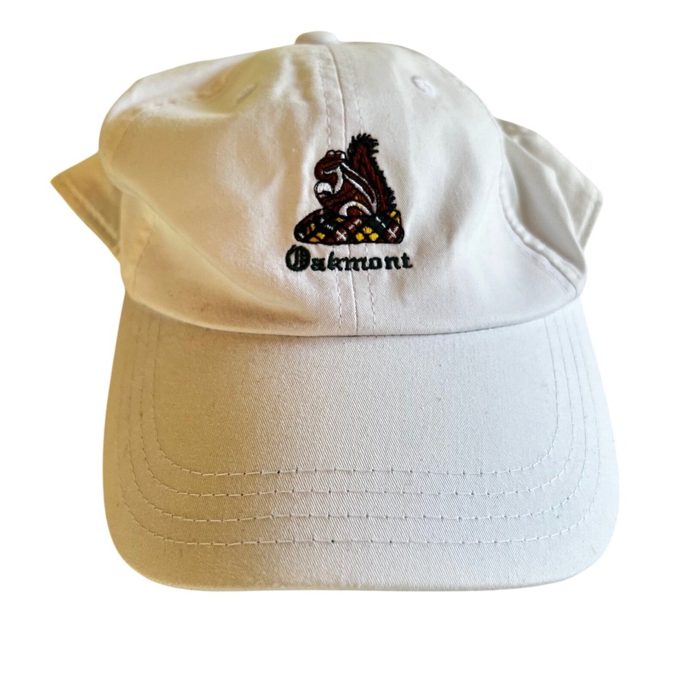 American Needle Oakmont Country Club Golf Hat White Adjustable Squirrel 1903 Cap